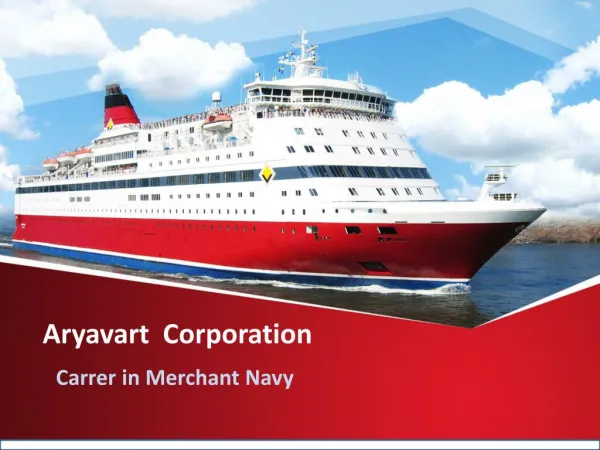 Aryavart Corporation - Carrer in Merchant Navy