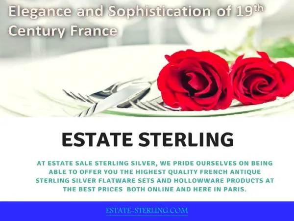 Introduction of Estate Sterling