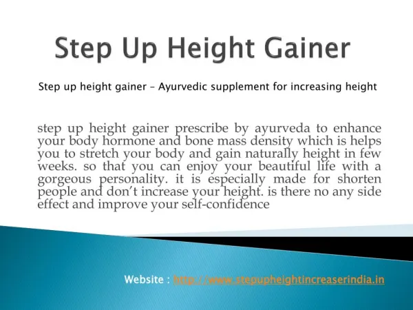 Step Up Height Gainer