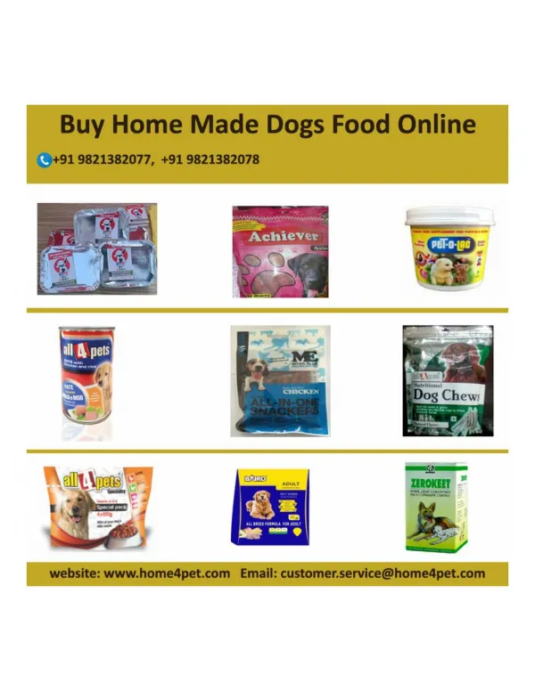 Buy Home Made Dogs Food Online