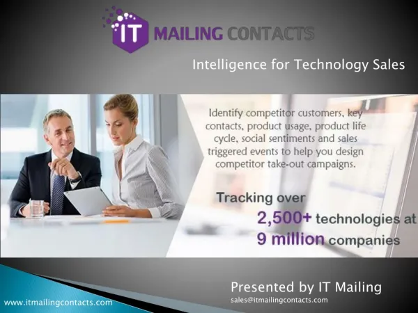 IT Mailing Contacts - Technology Users Email Lists