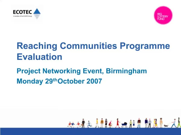 Reaching Communities Programme Evaluation