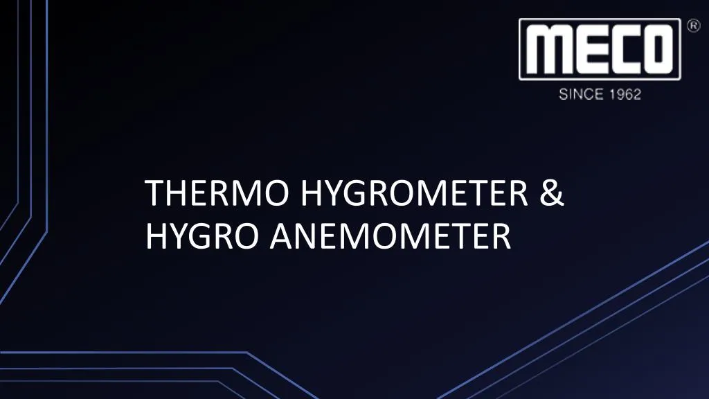 thermo hygrometer hygro anemometer