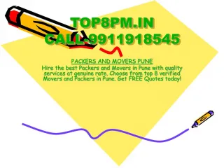PACKERS AND MOVERS IN PUNE - slide 1