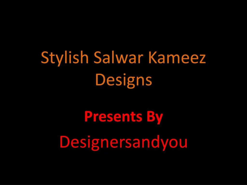 stylish salwar kameez designs