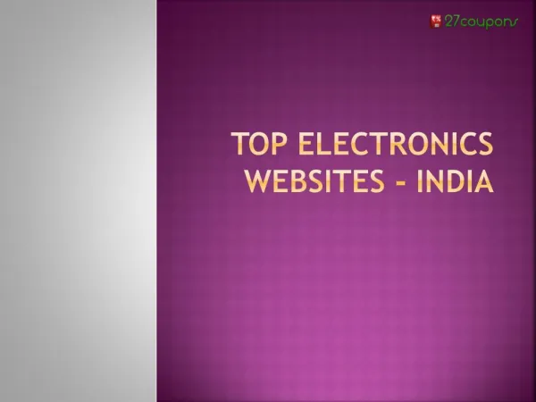 Top 5 electronics websites