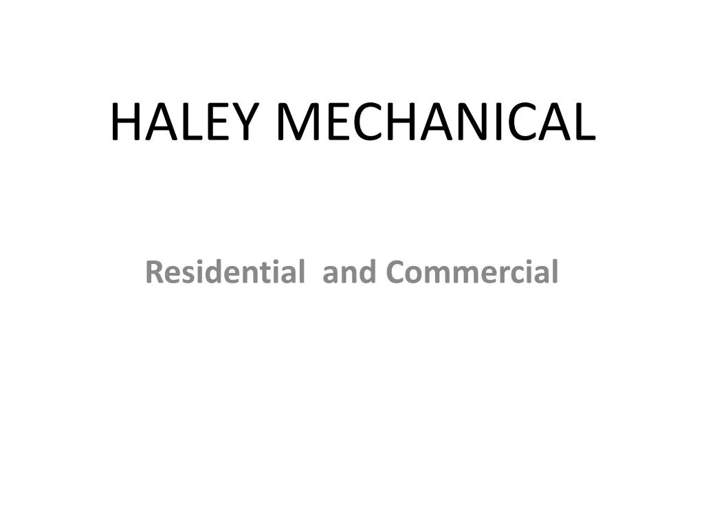 haley mechanical