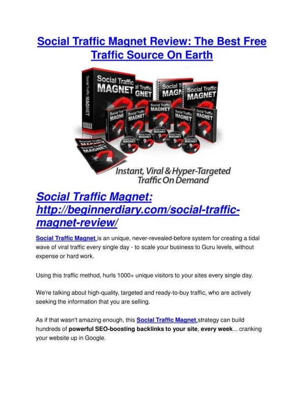 Social Traffic Magnet Review-MEGA $22,400 Bonus & 65% DISCOUNT