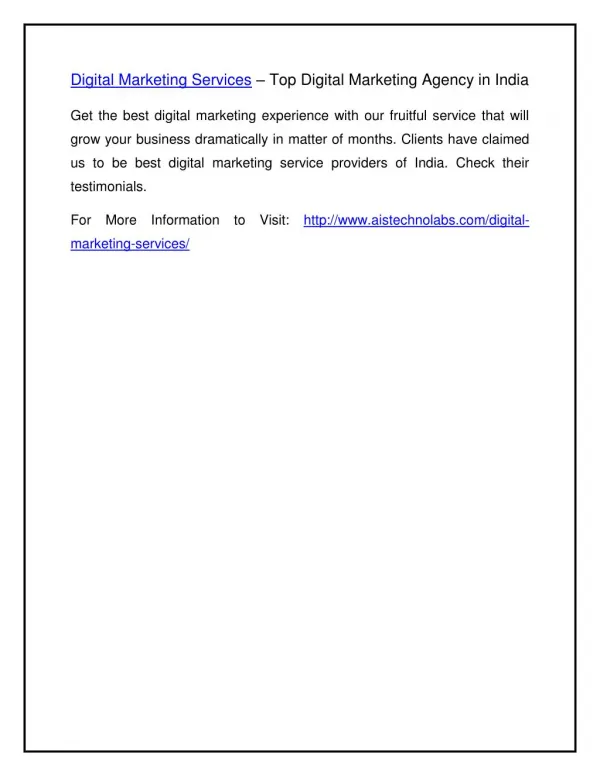 Digital Marketing Services – Top Digital Marketing Agency in India
