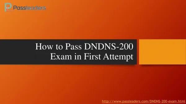 Passleaders DNDNS-200 Practice Exam