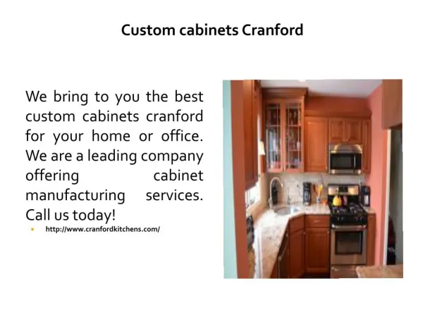 Custom cabinets Cranford