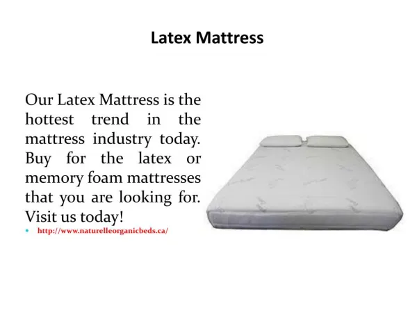 Latex Mattress