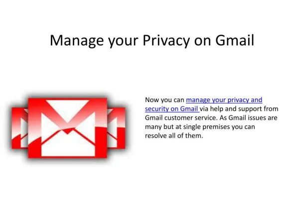 Manage your privacy and security on Gmail