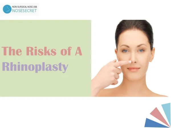 Non-surgical Nose Job - The Risks of A Rhinoplasty