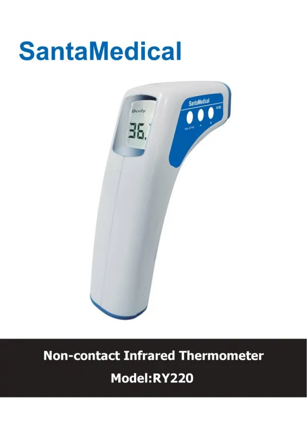SantaMedical Professional Clinical Large LCD Non-Contact Infrared Thermometer