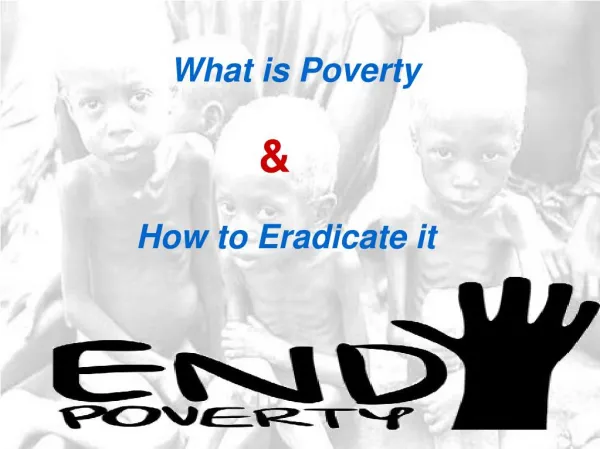 How to Eradicate Poverty - Jacob Milton