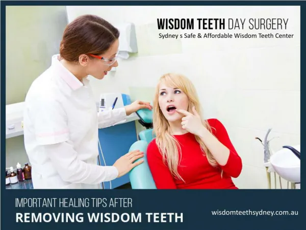 Healing Tips for Wisdom Teeth Removal