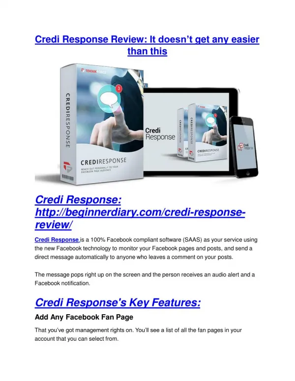 Credi Response review and (MEGA) bonuses – Credi Response