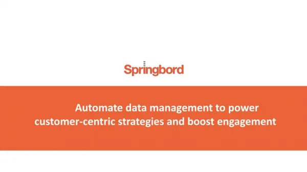 Springbord Way Of Data Management
