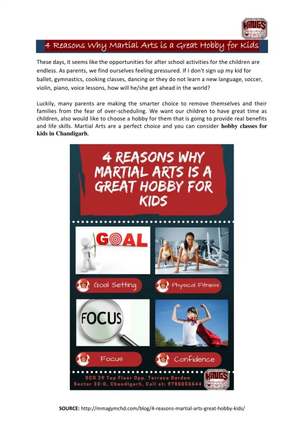 4 Reasons Why Martial Arts is a Great Hobby for Kids