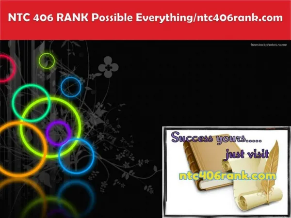 NTC 406 RANK Possible Everything/ntc406rank.com