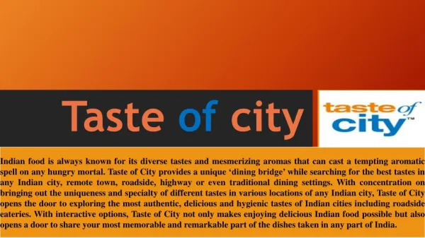 Discover most popular food in jaipur with Taste of City