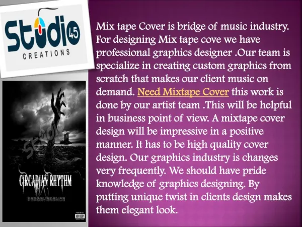 Need Mixtape Cover - Studio45creations