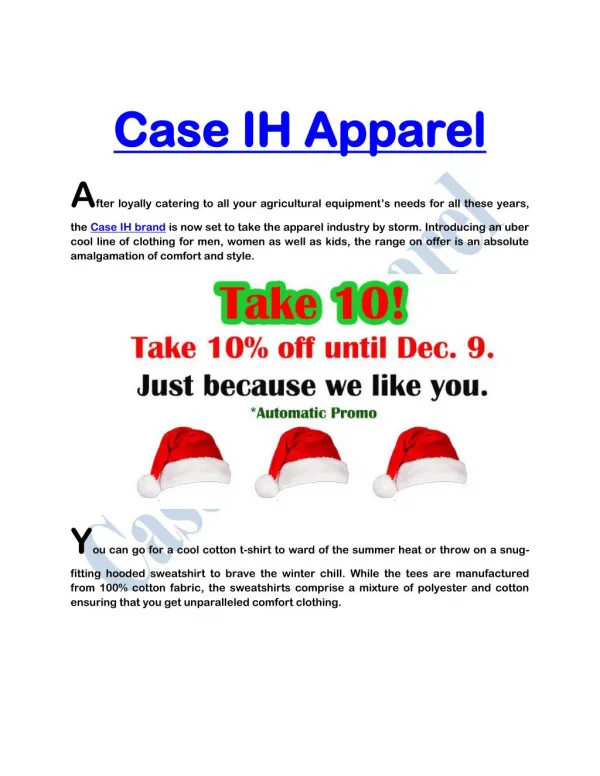 Case IH Apparel