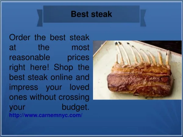 Best steak