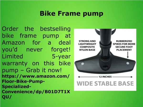 Bike Frame pump