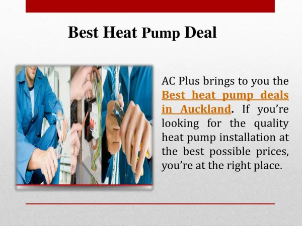 Prominent Heat Pump Installer