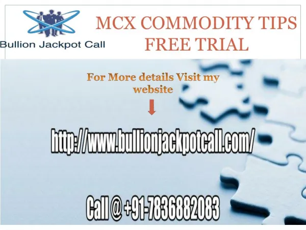 MCX Gold Trading Tips Free Trial