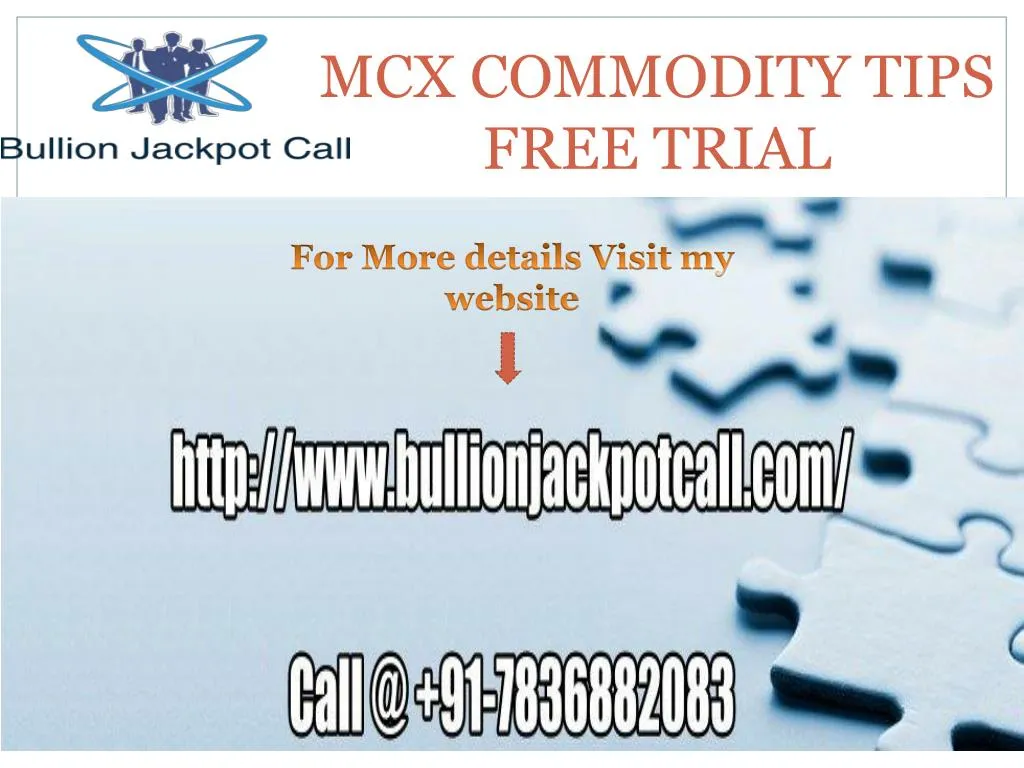 mcx commodity tips free trial