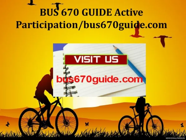 BUS 670 GUIDE Active Participation/bus670guide.com