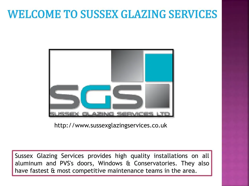 welcome to sussex glazing services