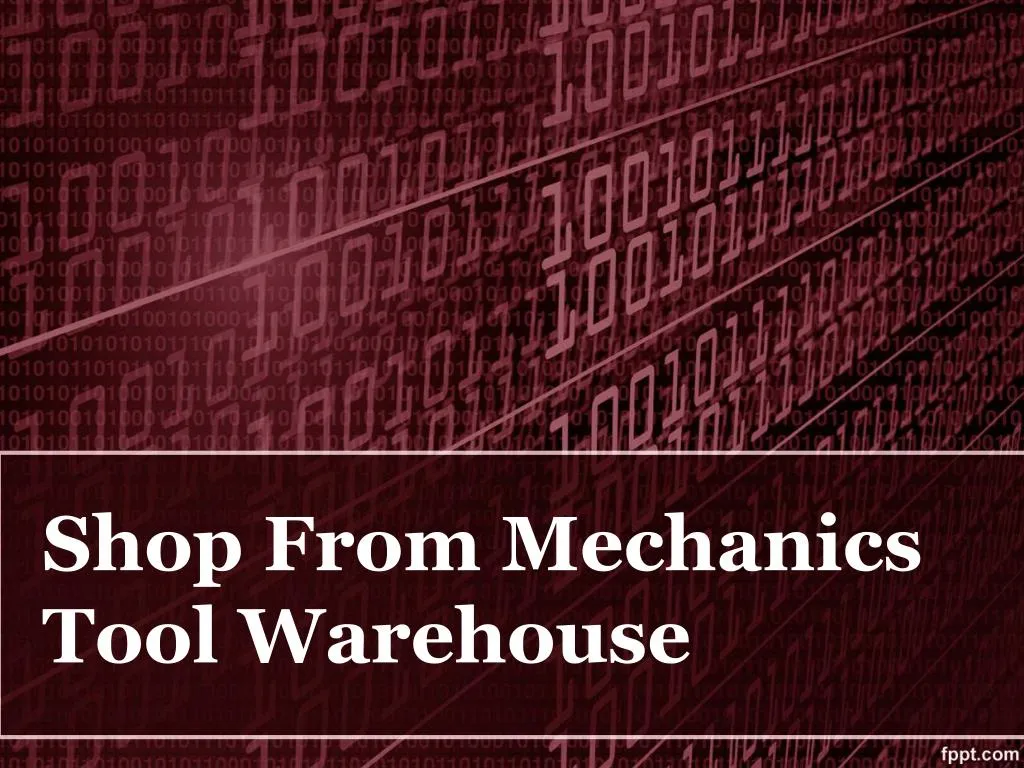 shop from mechanics tool warehouse