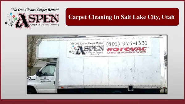 Carpet Cleaning In Salt Lake City, Utah