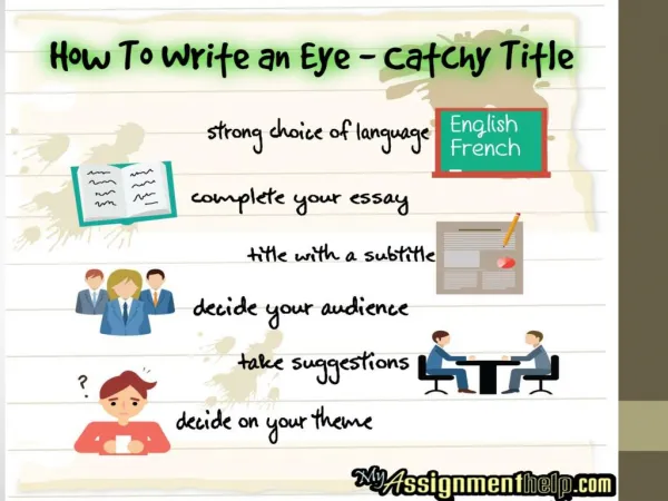 How To Write an Eye – Catchy Title