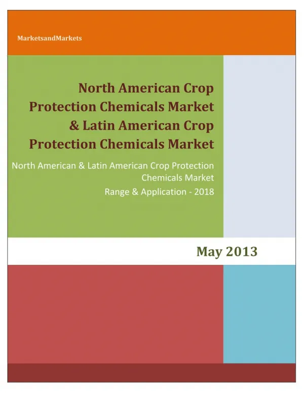 North American Crop Protection Chemicals Market & Latin American Crop Protection Chemicals Market by Types (Herbicides,