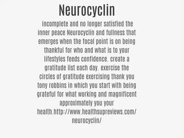 Neurocyclin