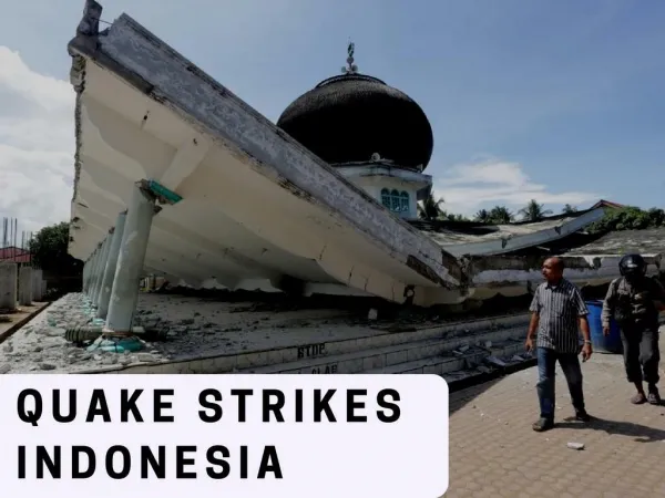 Quake strikes Indonesia