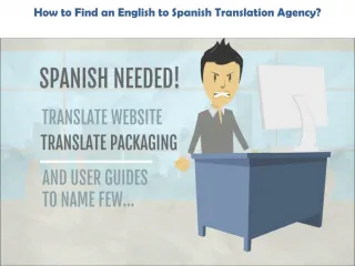 English to Spanish Translation Agency