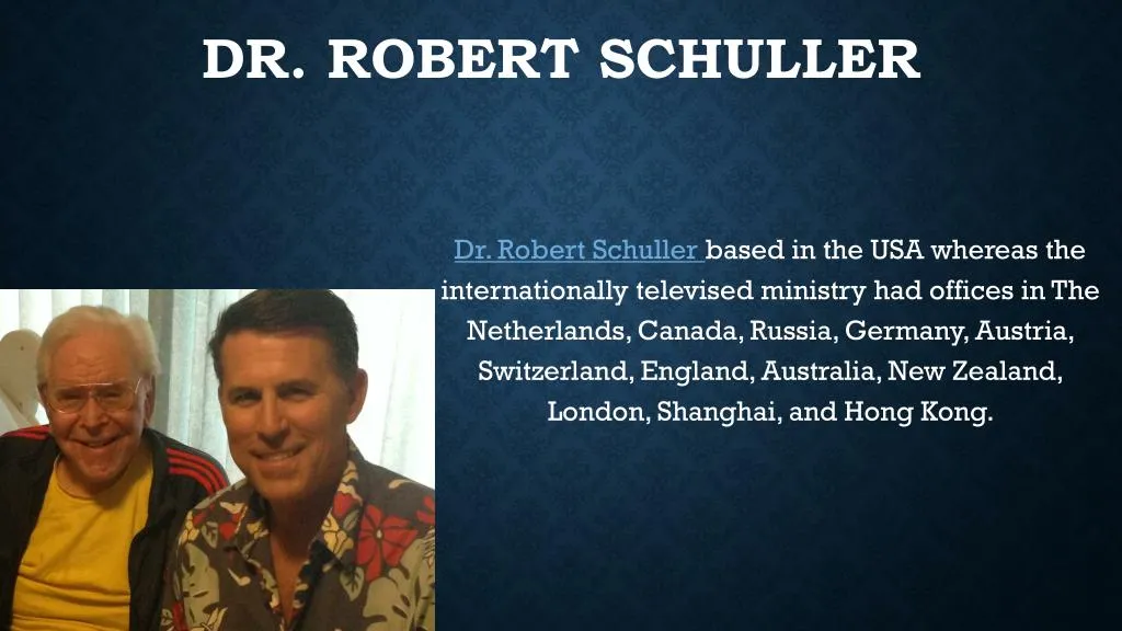 dr robert schuller