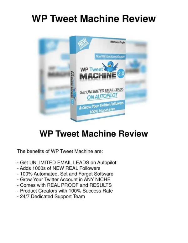 WP Tweet Machine Reviews