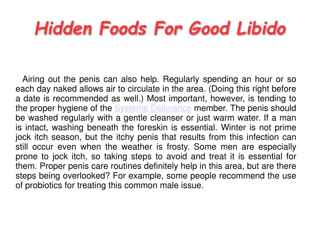 hidden foods for good libido
