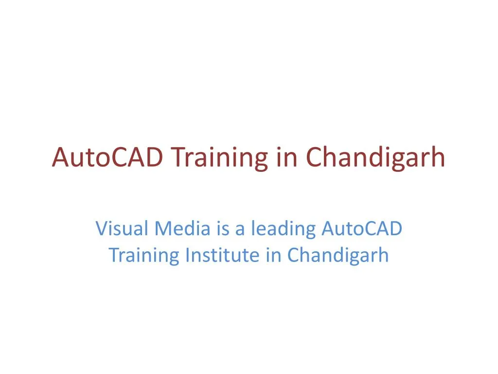 autocad training in chandigarh