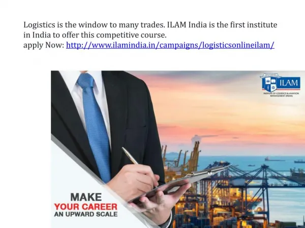 Ilam india is the first institute in india to offer this competitive course
