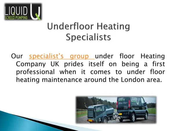 Underfloor Heating Installation