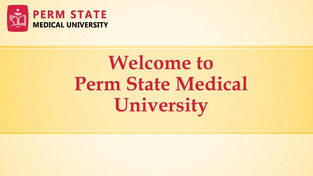 welcome to perm s tate medical university