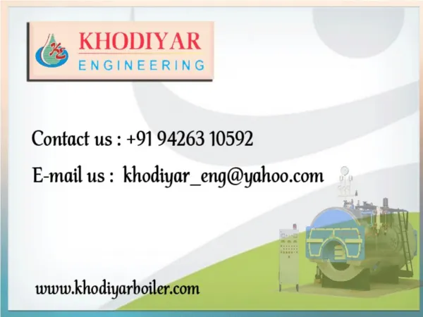 Hot air generator manufacturers, Industrial steam boilers India
